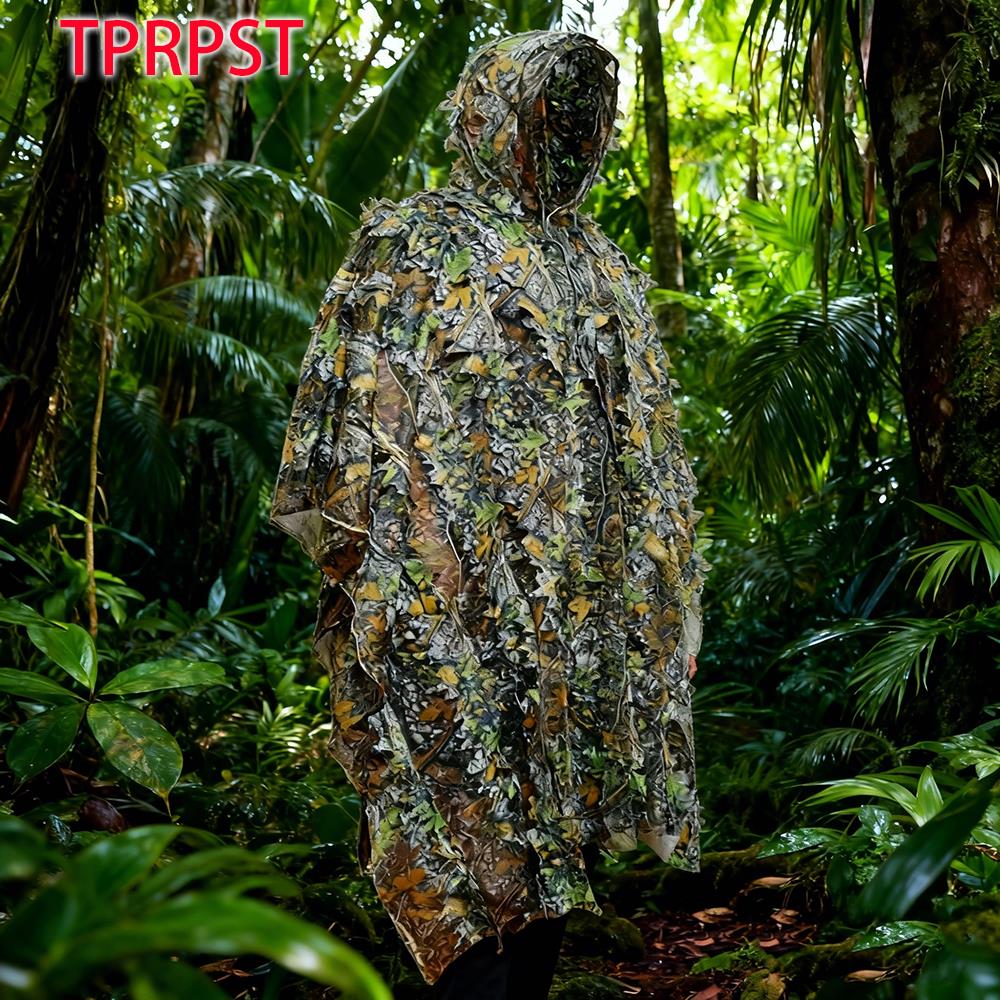 Camouflage Hunting Jacket - Erkek Kadın Açık Hava Kamuflaj Pelerini