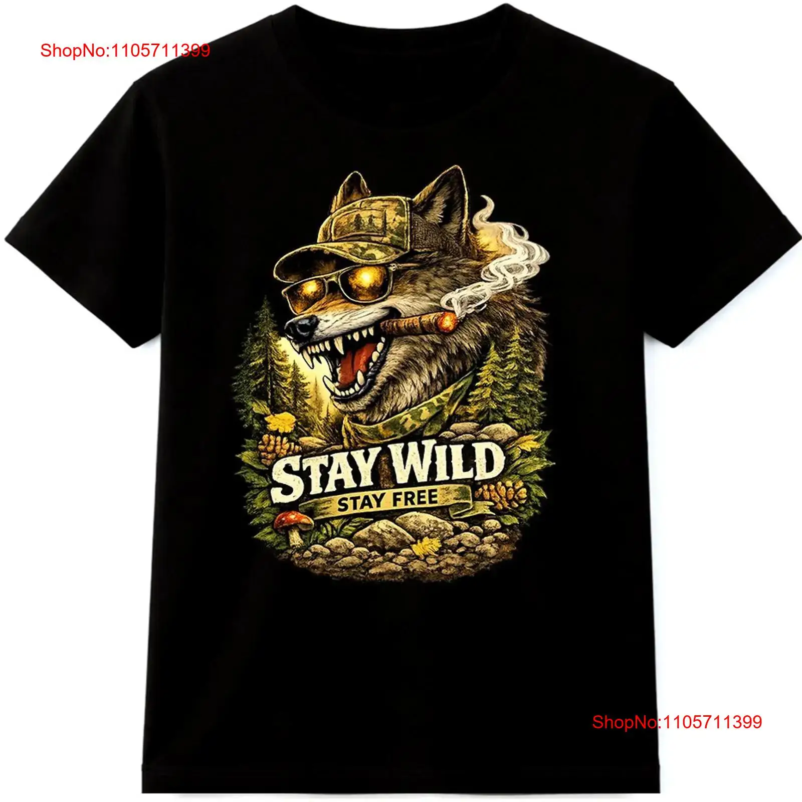 Wildman Hunting & Outdoor Polokwane - Kurt Tişörtü Vahşi Kalın Ücretsiz Açık