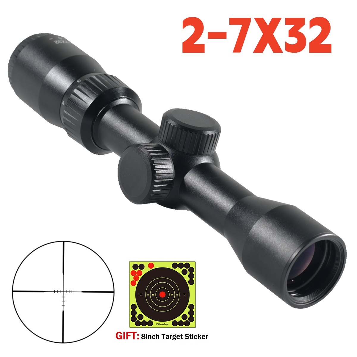 Avcılık Taktik Dürbünü 2-7x32  - Crossbow Scope Sight incelemesi ve fiyatı
