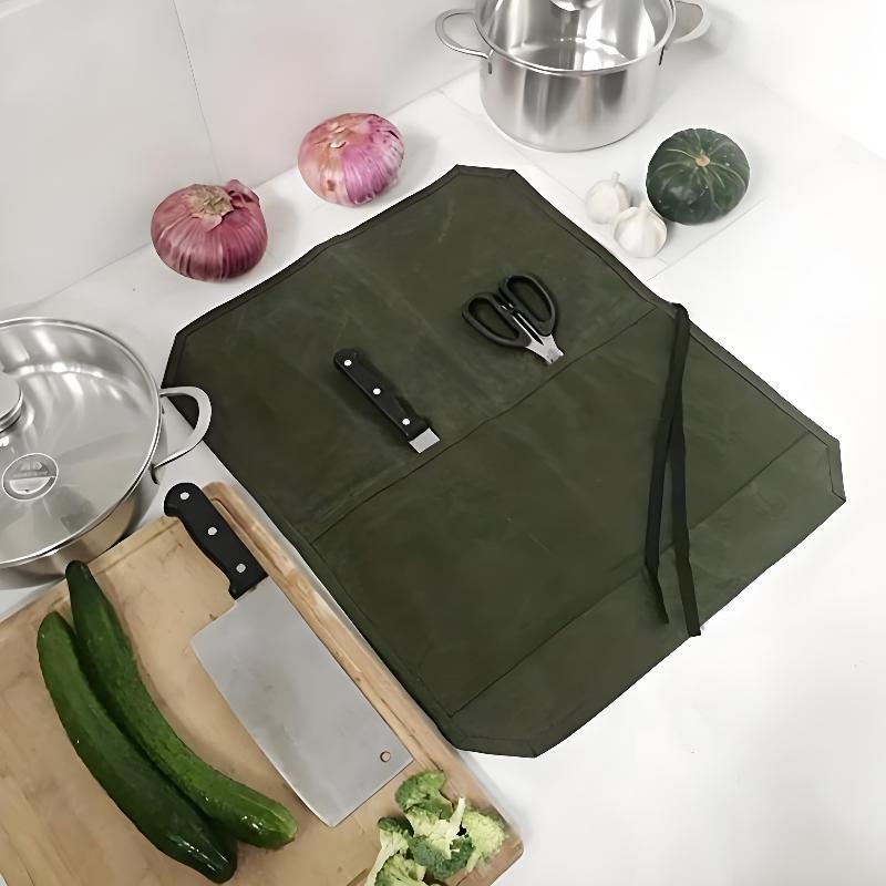 Mumlu Kanvas Şef Bıçağı Çantas - Outdoor Hunting Kitchen incelemesi ve fiyatı